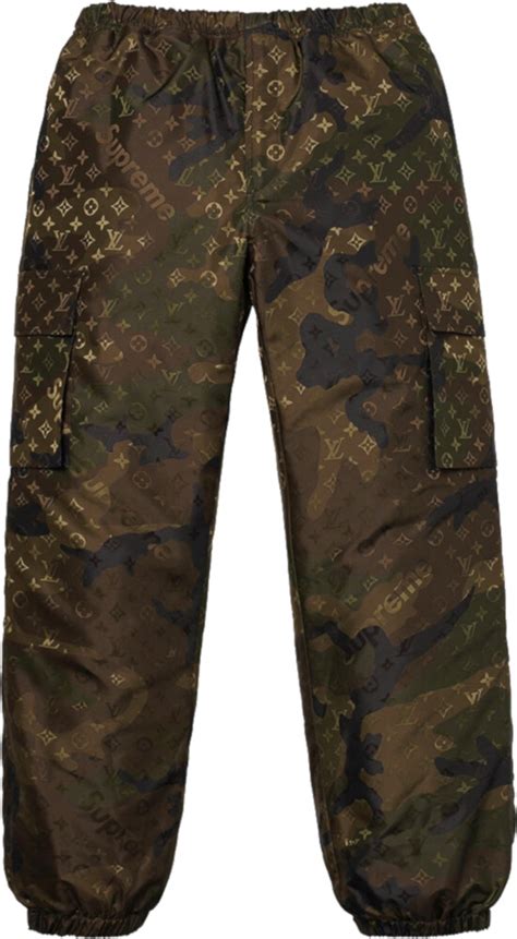 louis vuitton supreme camo pants|Louis Vuitton x supreme.